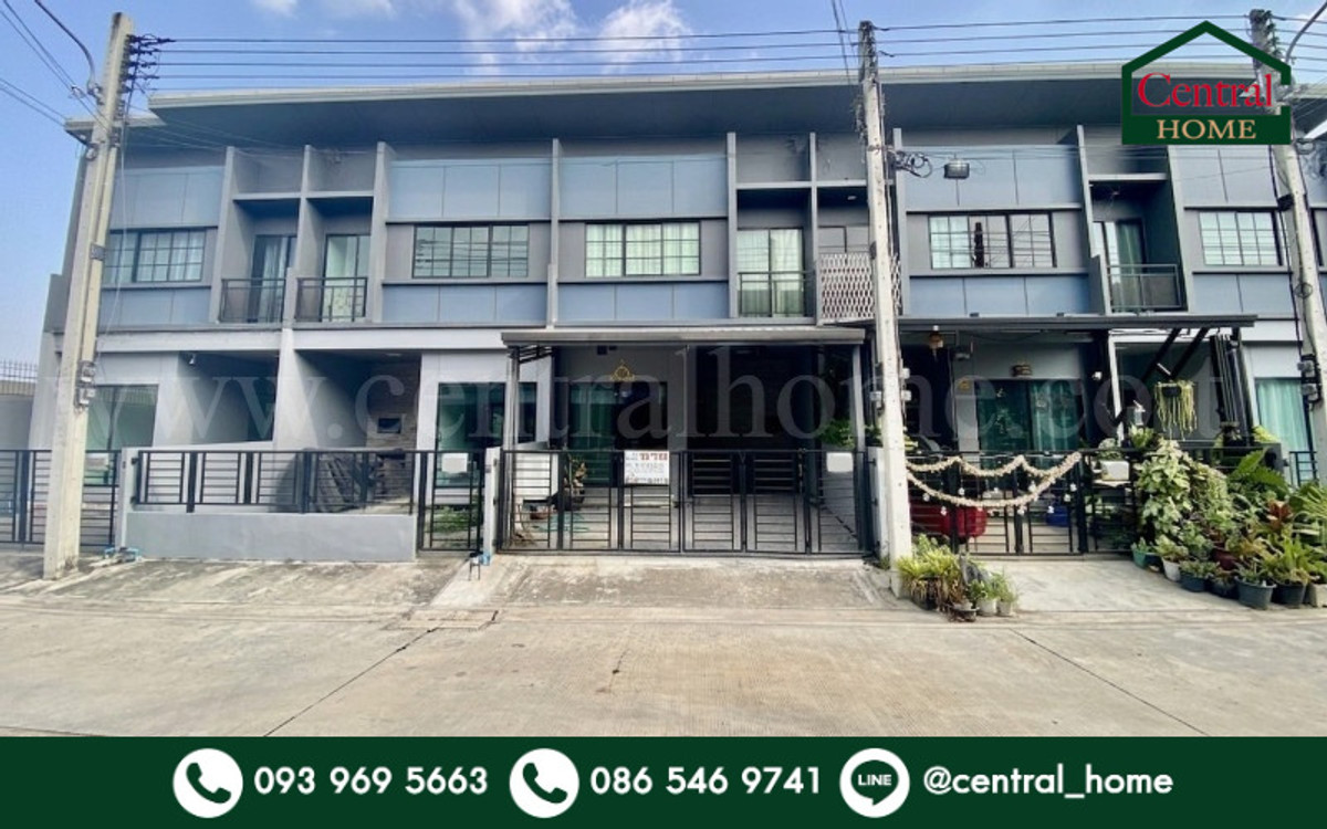 ขายทาวน์โฮมปทุมธานี รังสิต ธรรมศาสตร์ : ทาวน์โฮม สิริ เพลส รังสิต ต่อเติมครบ พร้อมเข้าอยู่ ใกล้ทางด่วนบางพูน