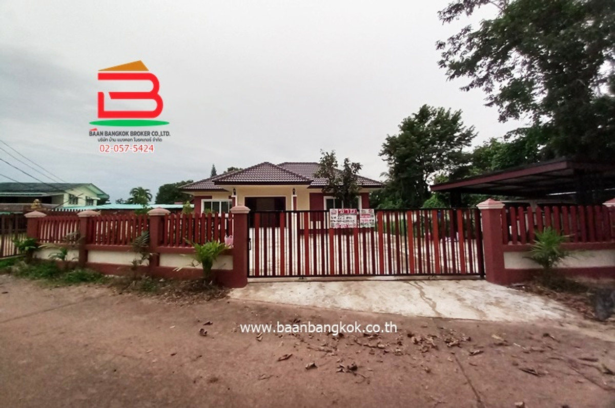 For SaleHousePrachin Buri : Single house on the edge of Si Maha Phot District, area 121 sq m., Highway 3070, Si Maha Phot District, Prachinburi Province.