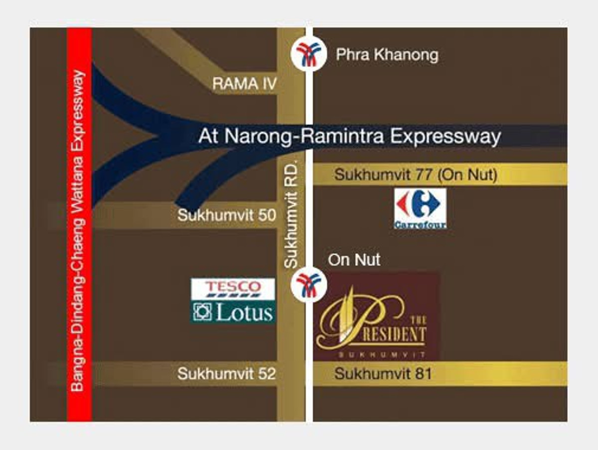 For RentCondoOnnut, Udomsuk : For rent: The President Sukhumvit 81 (next to BTS On Nut)