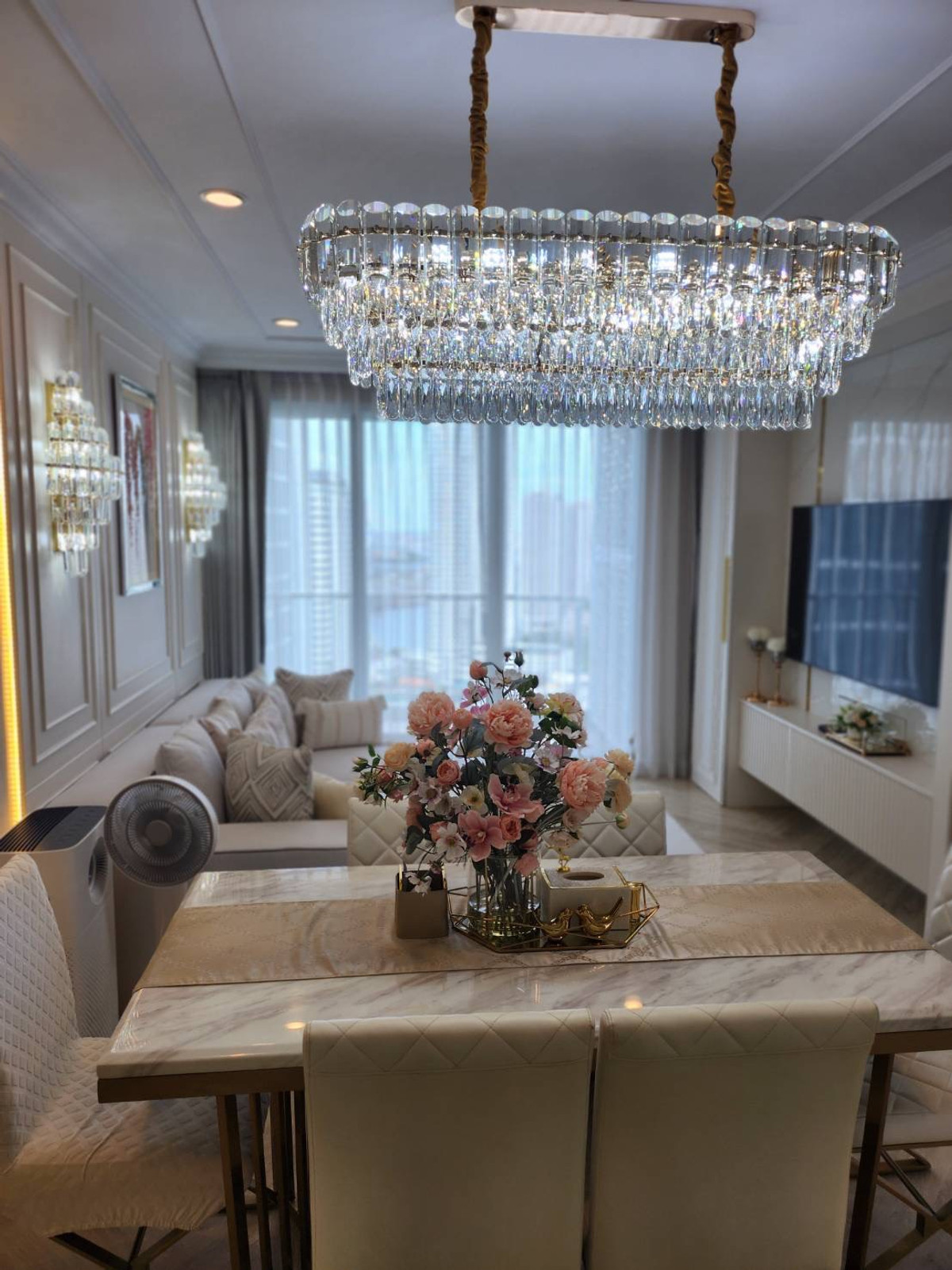 For SaleCondoRama3 (Riverside),Satupadit : Condo for sale Supalai Riva Grande Rama 3, high floor, beautiful view, 2 bedrooms, 75 sq m., ready to move in, 28th floor, fully furnished, good location.