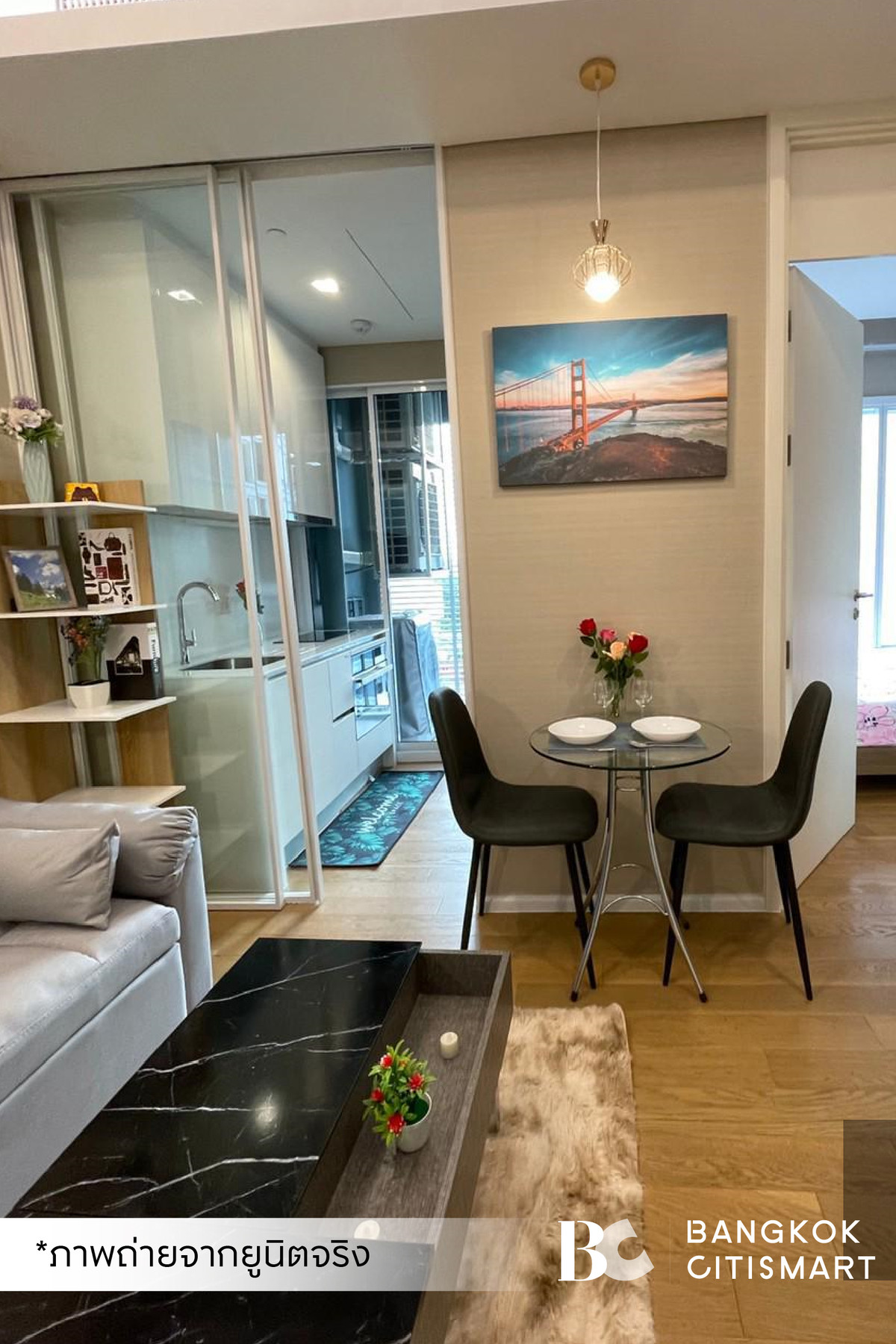 ให้เช่าคอนโดลาดพร้าว เซ็นทรัลลาดพร้าว : 🔥 พร้อมเข้าอยู่ The Saint Residences (1 ห้องนอน 31 sq.m.) ห้องแต่งครบ แปลนห้องดีมาก สนใจ : 095-370-1451 (Kate)