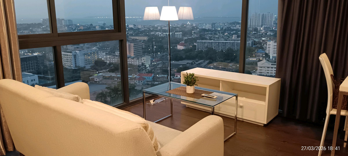 ให้เช่าคอนโดพัทยา บางแสน ชลบุรี สัตหีบ : Posh Pattaya​ ห้องมุม วิวทะเล+city