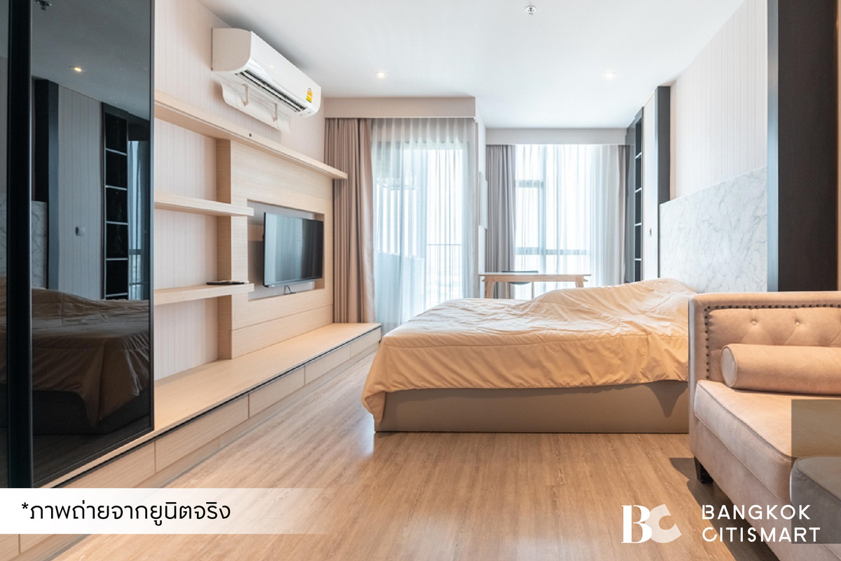 ให้เช่าคอนโดสุขุมวิท อโศก ทองหล่อ : 🔥 พร้อมเข้าอยู่ RHYTHM Ekkamai (Studio 31 sq.m.) ห้องทิศใต้ ชั้นสูงไม่มีตึกบัง สนใจ : 095-370-1451 (Kate)