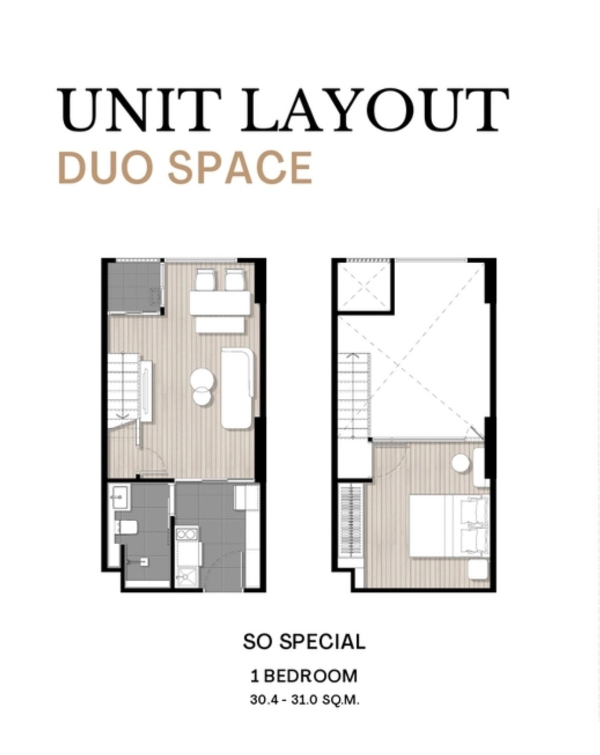 Sale DownCondoPinklao, Charansanitwong : Condo down payment for sale, SO Origin Siriraj | Duo Space, 2 floors, few units, good location, near MRT Fai Chai, only 70 m. (Owner sells himself, can pay in installments)