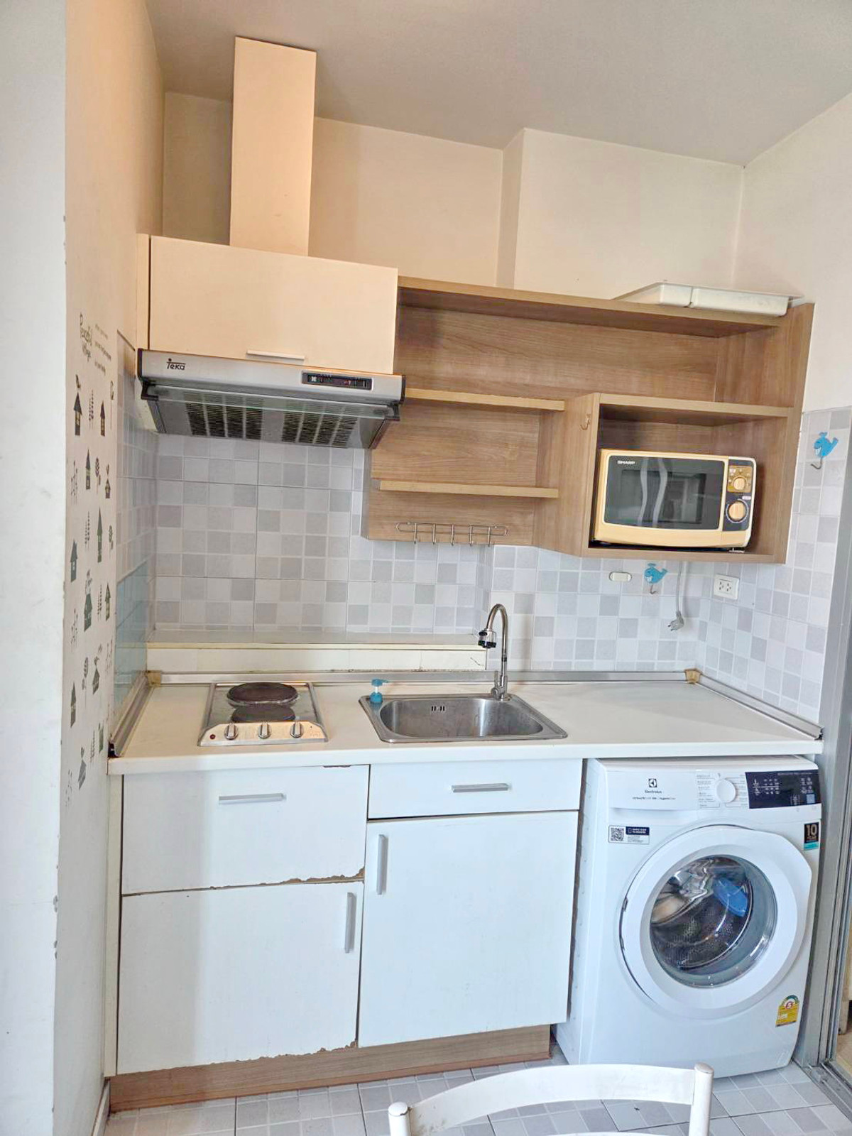 ให้เช่าคอนโดเกษตรศาสตร์ รัชโยธิน : ให้เช่า คอนโด Centric Scene รัชวิภา ห้องมุม  มีเครื่องซักผ้า 