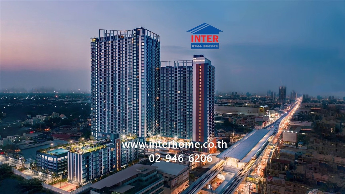 For SaleCondoSamut Prakan,Samrong : Condominium 34.08 sq m. The Metropolis Samrong Interchange Theparak Intersection, Sukhumvit Road, Theparak Road, Mueang Samut Prakan, Samut Prakan