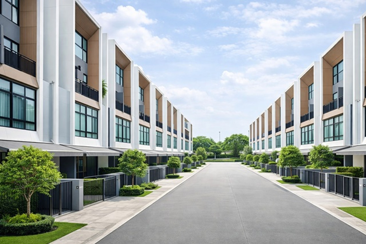 For RentTownhomeSilom, Saladaeng, Bangrak : Pattanakarn Rd. Onnut17 Sukhumvit71 Pridi Banomyong 3-story townhome on main road 3bed ARL Ramkhamha