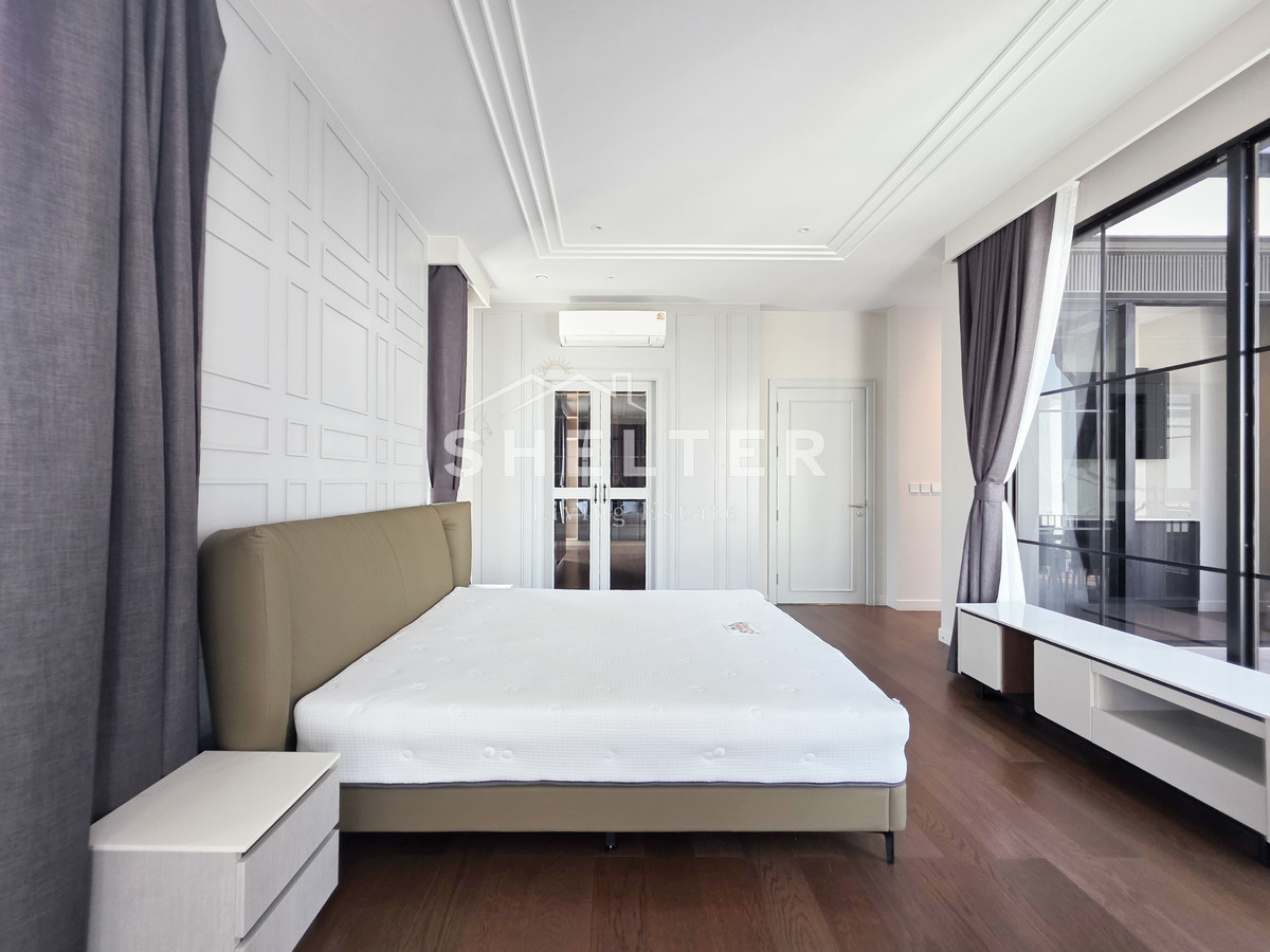 For RentHousePattanakan, Srinakarin : Single house ready for rent, Super Luxury, near Brighton International School | Wellington