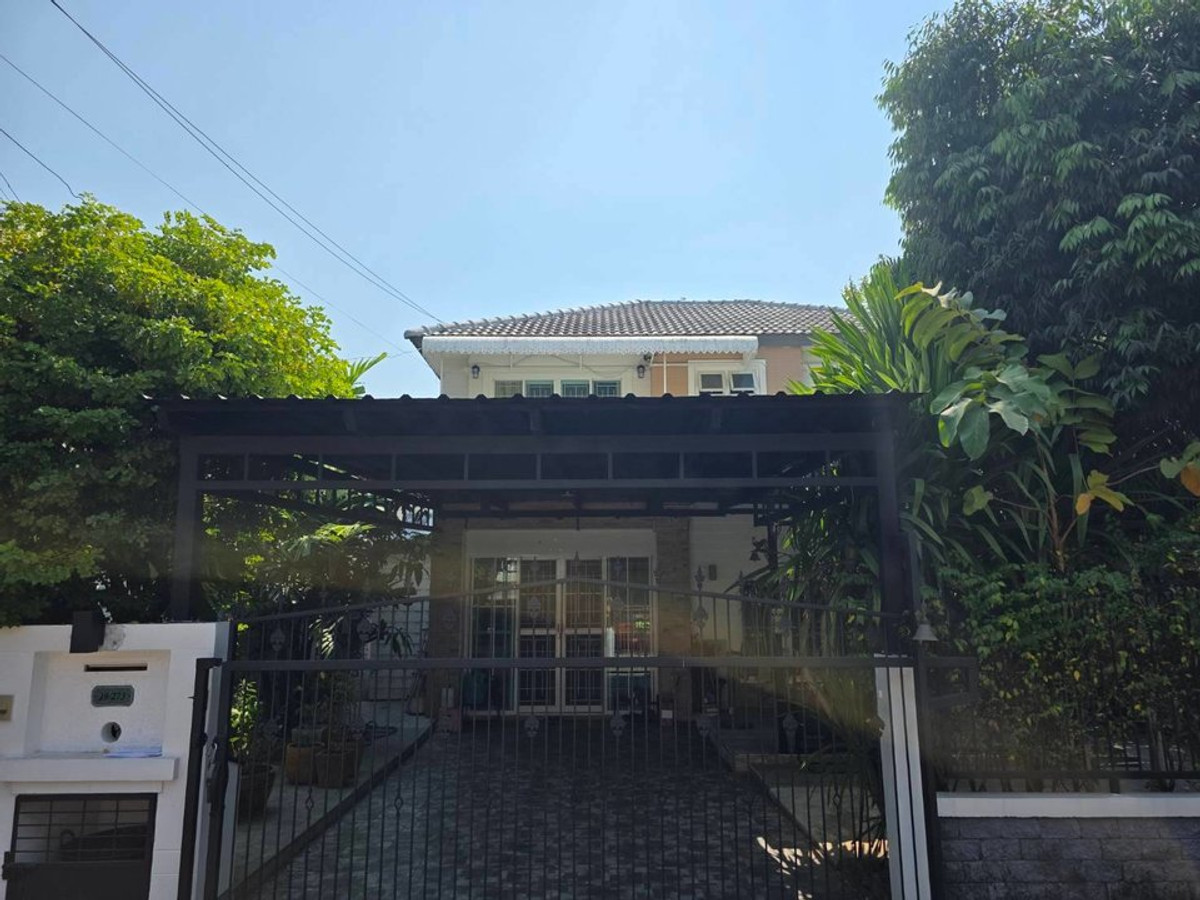 For SaleHouseNawamin, Ramindra : Single house for sale, Neighbor Home Village, Watcharapol, Sukhaphiban 5, garden view, beautiful house condition, ready to move in.