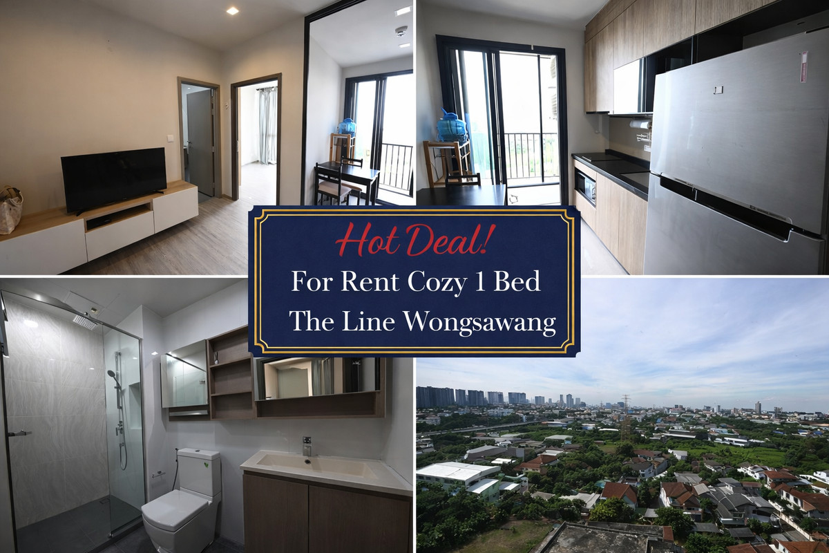 ให้เช่าคอนโดบางซื่อ วงศ์สว่าง เตาปูน : ✨ปังมาก!! ให้เช่า 1 ห้องนอน วิวเปิดโล่ง ติดรถไฟฟ้า เดอะ ไลน์ วงศ์สว่าง✨