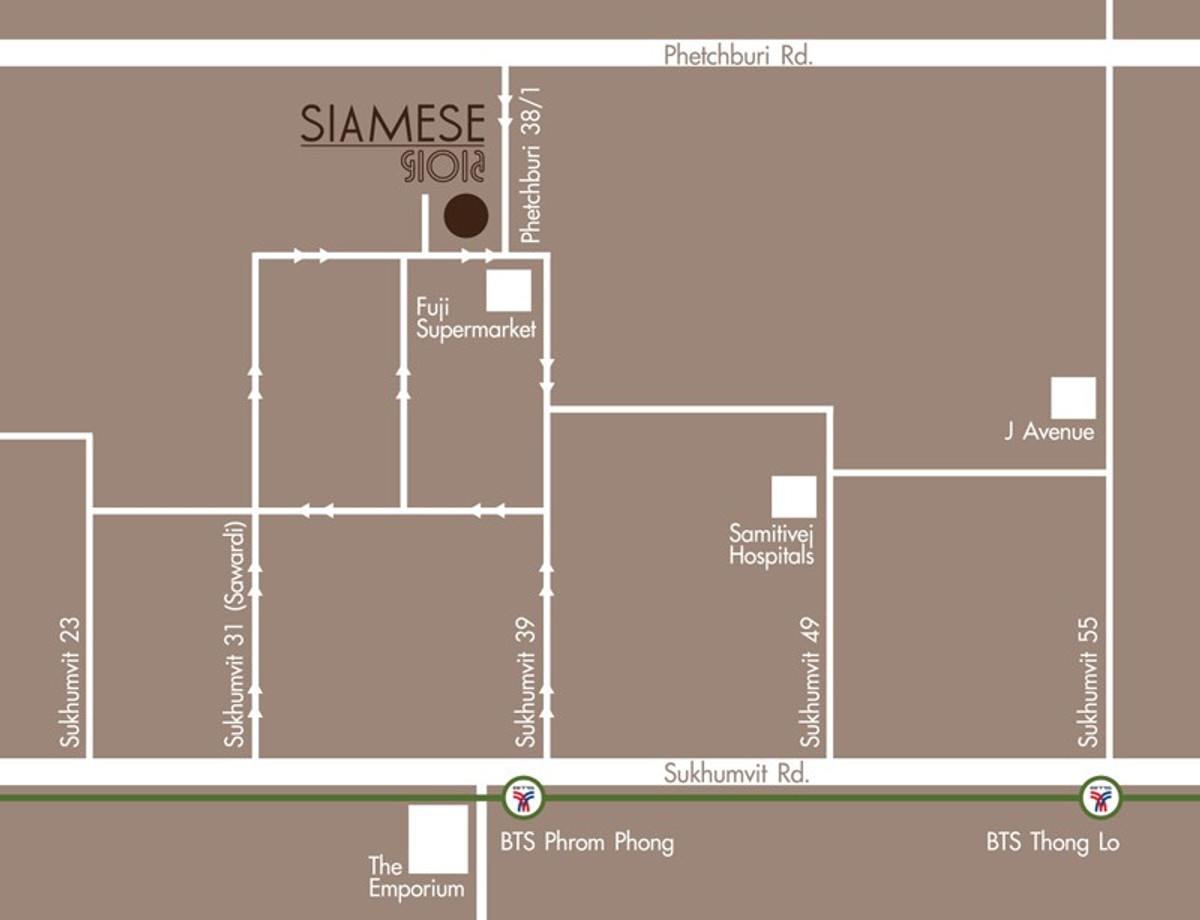 ขายคอนโดสุขุมวิท อโศก ทองหล่อ : ‼️ For Sale only ‼️ Siamese Gioia Sukhumvit 31 (ไซมิส จอยญ่า)  1 Bed 1 Bath 48.79 Sq.m. 