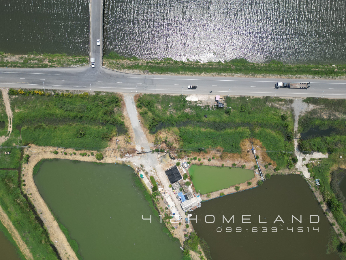 For SaleLandSamut Prakan,Samrong : Land for sale 52-3-0 rai, purple layout, Bang Phli Next to Suvarnabhumi Water Canal Suitable for factory development / Logistics Hub