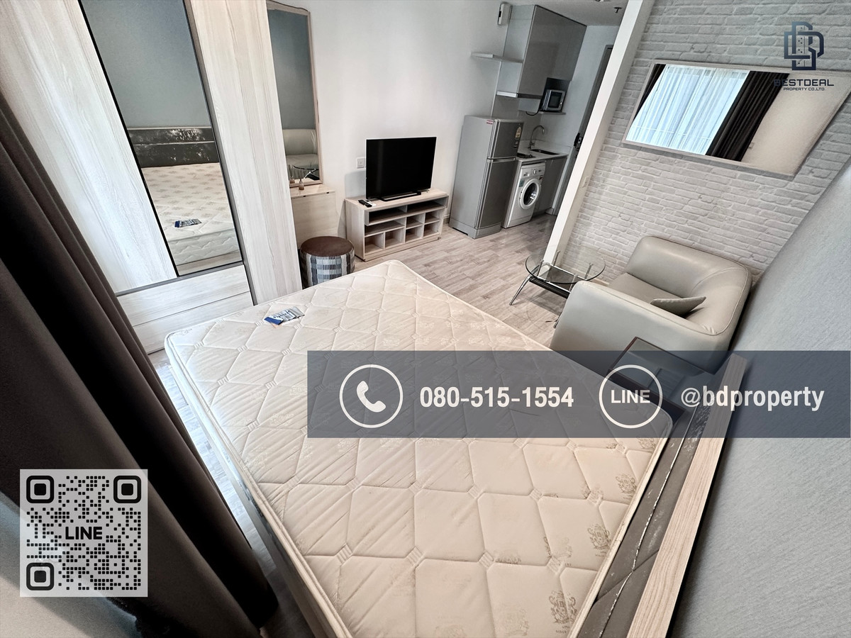 ให้เช่าคอนโดพระราม 9 เพชรบุรีตัดใหม่ RCA : Bestdeal ให้เช่า Studio 22ตรม.ราคา13,000/เดือนเท่านั้น เฟอร์นิเจอร์และเครื่องใช้ไฟฟ้าครบ “IDEO MOBI RAMA 9” ใกล้MRT และ เซ็นทรัลพระราม 9 เพียง 80 ม.