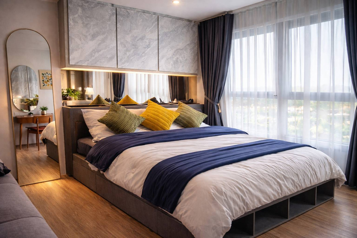 For RentCondoNakhon Sawan : Escent Nakhon Sawan    a brand-new condo where a simple elevator ride takes you straight to Central 🛍️, making city-center living effortless and truly comfortable 🏙️✨