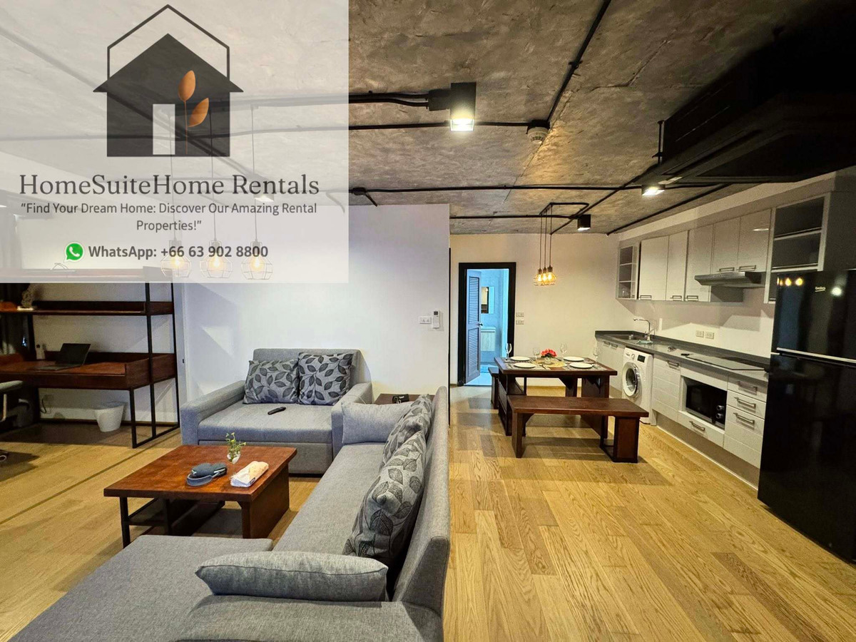 ให้เช่าคอนโดสุขุมวิท อโศก ทองหล่อ : 🏙️ MODERN LOFT STYLE 1BR | SUKHUMVIT 39 💎 77 Sqm | 35,000 THB/Month | Free Weekly Cleaning