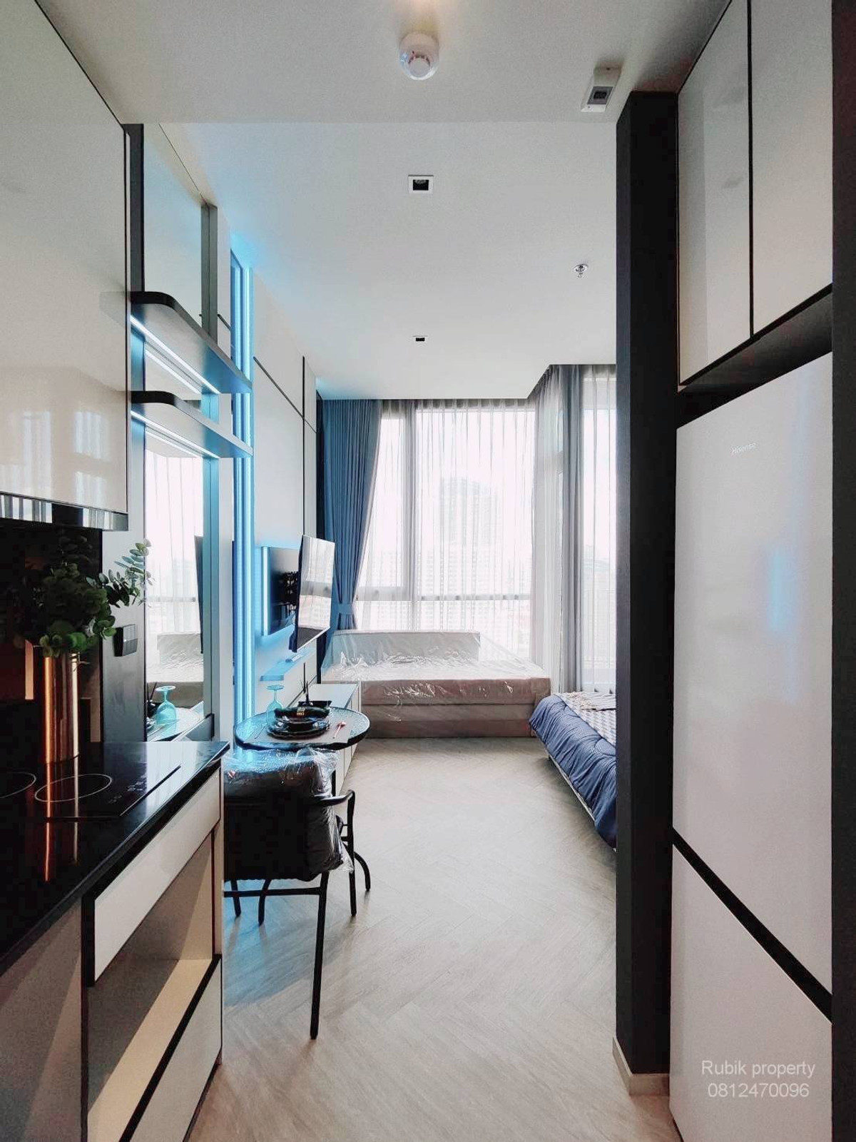 For RentCondoSathorn, Narathiwat : 🏙 For rent Chapter Charoennakorn Riverside RB1851, condo with Chao Phraya River view, beautiful room, high floor, open view, not blocked 🌊✨