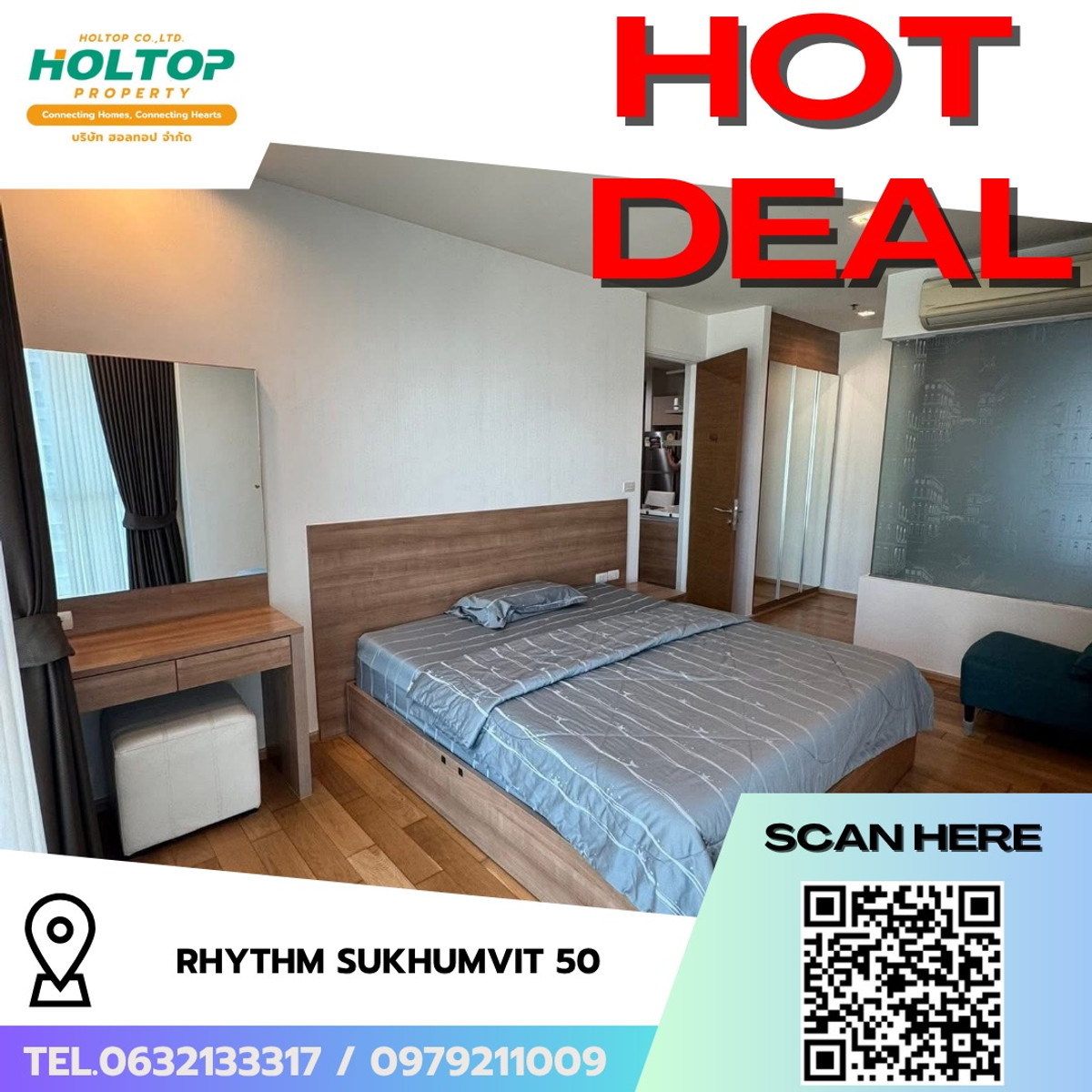 For RentCondoOnnut, Udomsuk : #R9802 🎉 290369 Condo for rent: Rhythm Sukhumvit 50 (Previous code R9100)