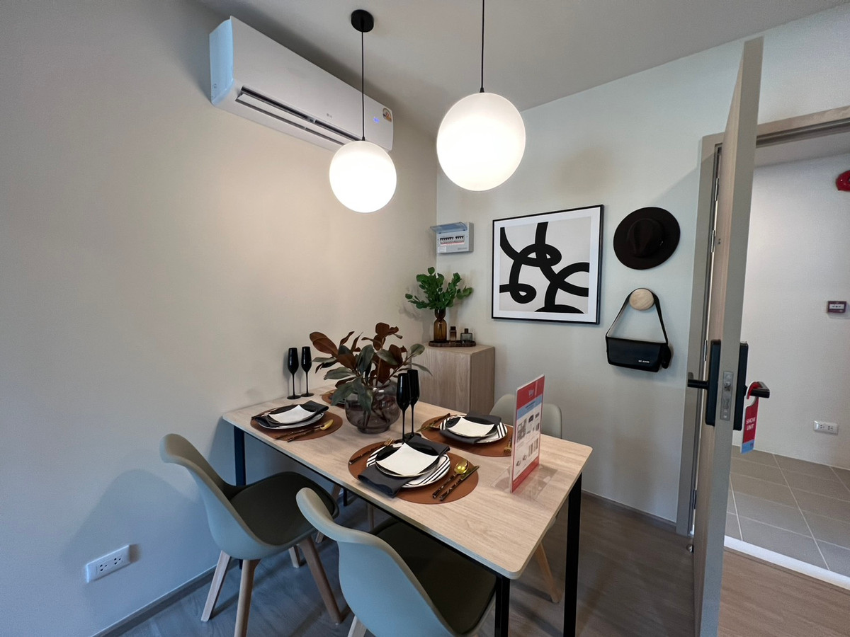 For RentCondoChaengwatana, Muangthong : New condo, new room, ready to move in, Vay Chinnakhet (Way Chinnakhet), fully furnished, near Dhurakij Pundit University (DPU).