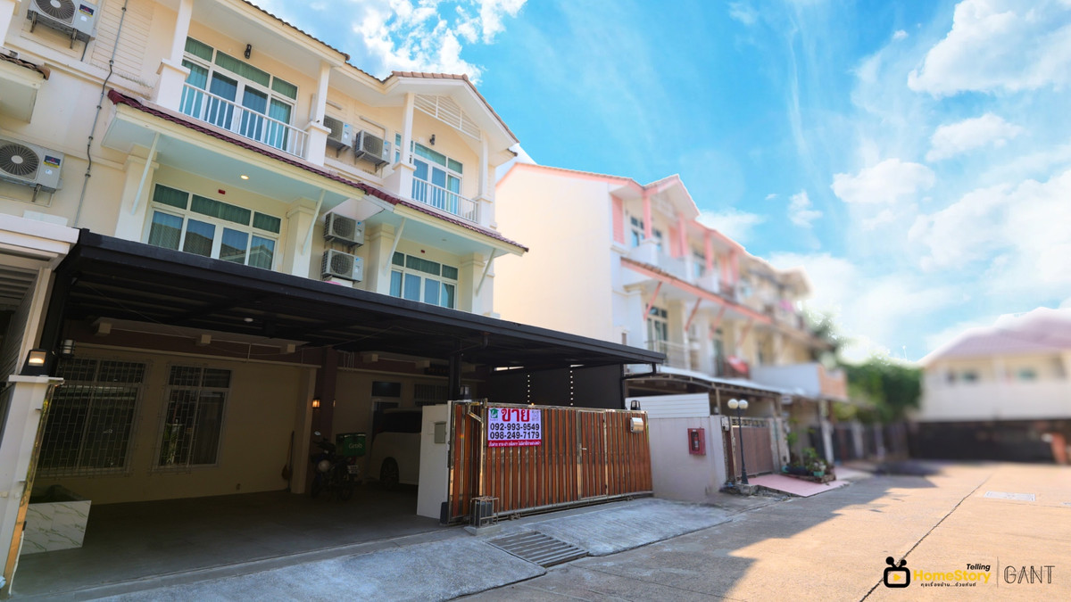 For SaleTownhomeRama3 (Riverside),Satupadit : 3-Story Townhome, 2 Units, Ready to Move In, City Center, Arunphat Village, Rama 3 (Gant-344)