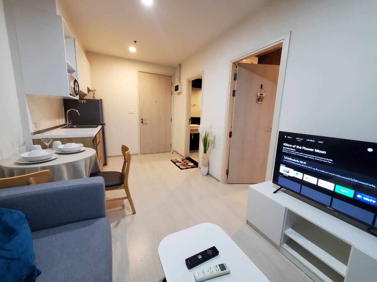 For RentCondoChaengwatana, Muangthong : NueNoble Chaengwattana for rent 12,000 baht 28th floor, beautifully decorated room, complete with electrical appliances. 🔥Near the government center 🔥 and Muang Thong Thani