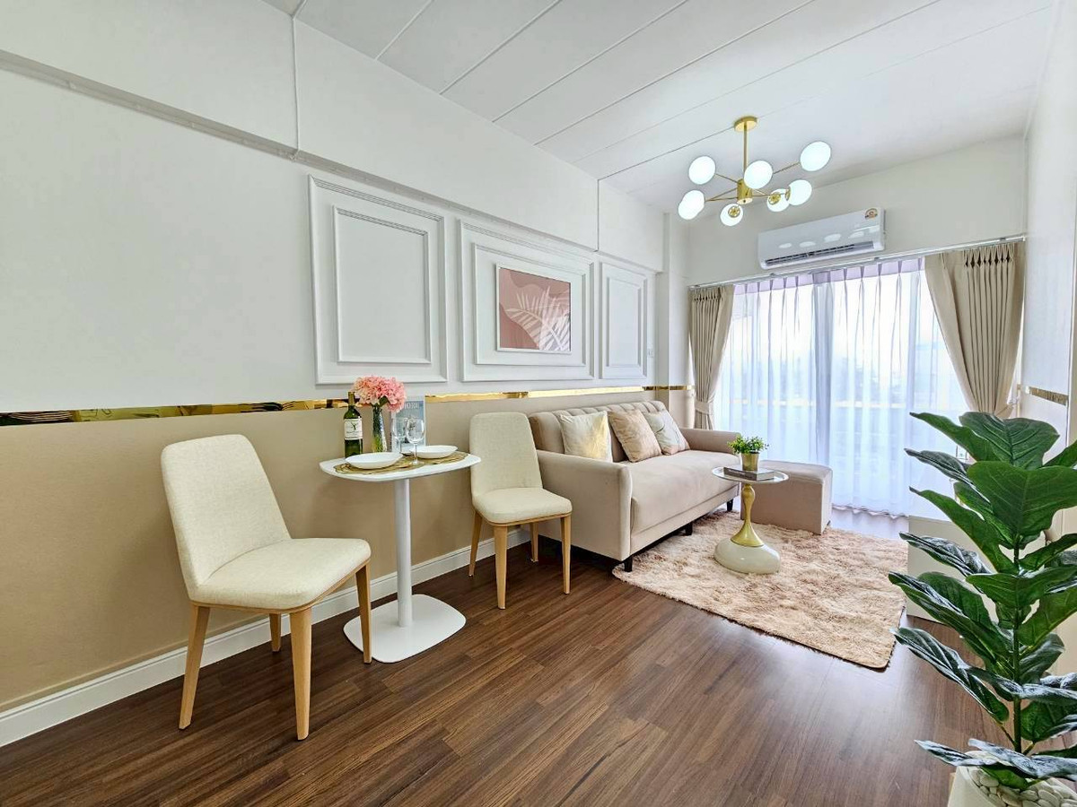 For SaleCondoChokchai 4, Ladprao 71, Ladprao 48, : Good location, near Big C Lat Phrao Very beautifully decorated, 1 bedroom, price 1.49 million, make an appointment to see the room 0925141987