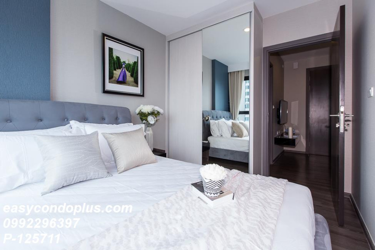 ให้เช่าคอนโดอ่อนนุช อุดมสุข : P-125711 วิวเมืองสวย! The Base Park East 1 นอน ใกล้ BTS อ่อนนุช 15,500 บาท   | Line Id: @easycondoplus | 099-229-6397