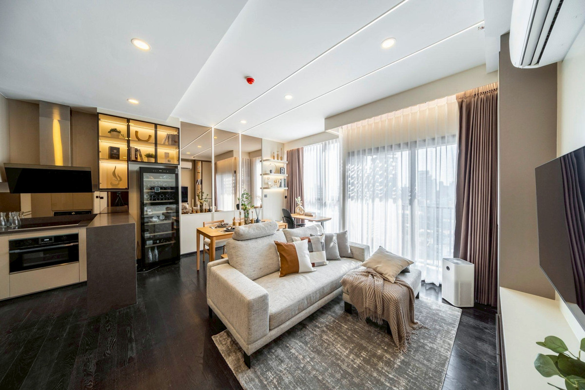 For RentCondoSukhumvit, Asoke, Thonglor : LTH14757 – City View Best Value | Luxury High Floor Condo for Rent Park Origin Thonglor | Near BTS Thonglor | 75,000 THB/Month | Luxury condo for rent, Park Origin Thonglor, high floor, city view, good location, good price, near BTS Thonglor 75,000 baht/m