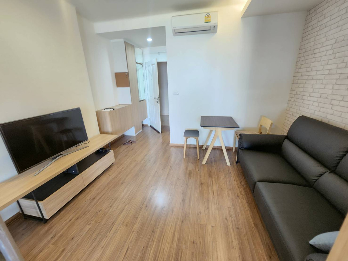 For RentCondoRama3 (Riverside),Satupadit : Condo for rent, U Delight Residence Riverfront Rama 3 (U Delight Residence Riverfront Rama 3) with furniture + washing machine, only 11,000 baht.