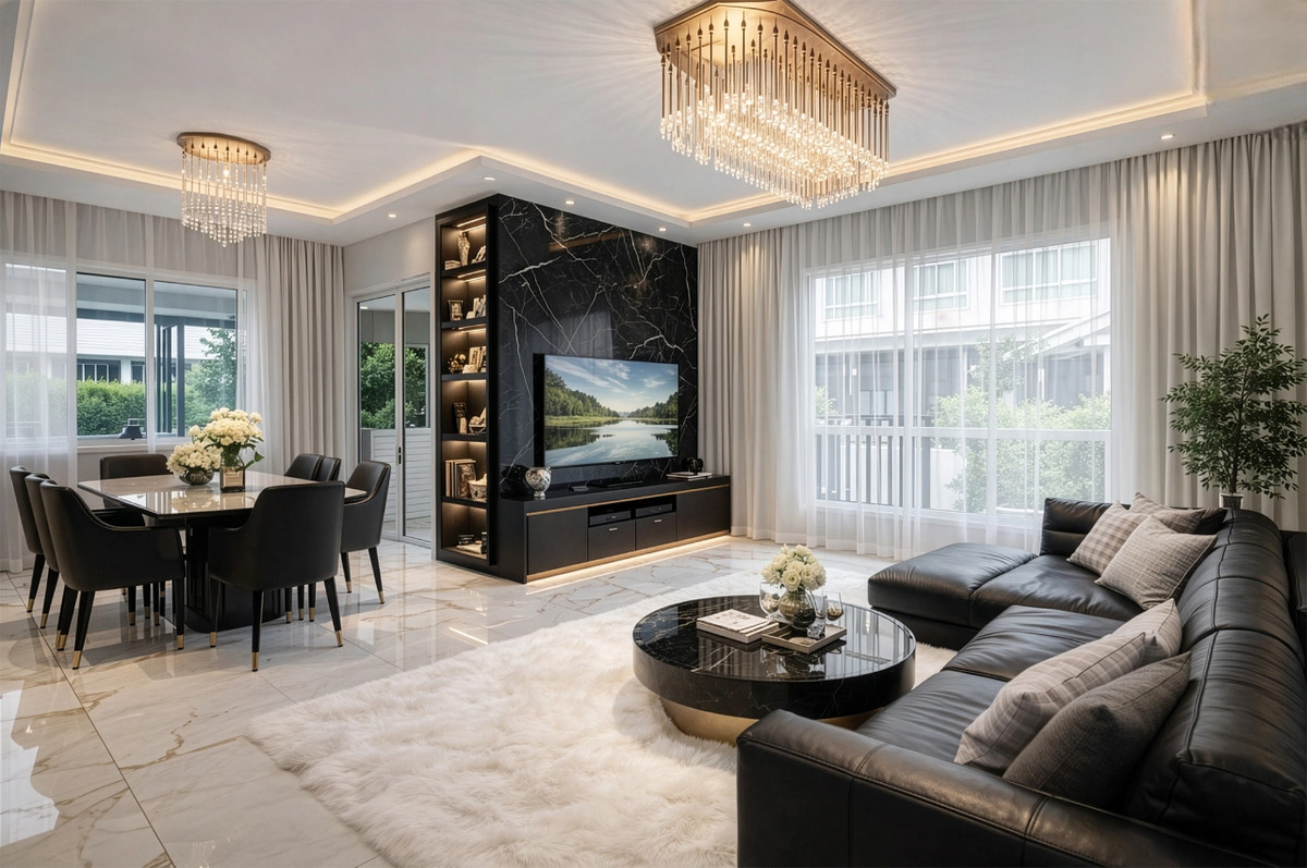 For SaleHouseRama5, Ratchapruek, Bangkruai : Large 3-storey detached house, newly renovated, Casa Premium project. Ratchaphruek-Rama 5