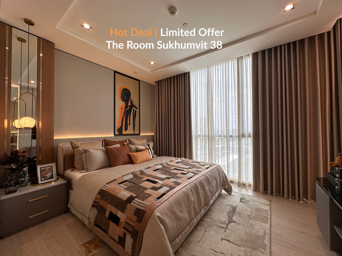 ขายคอนโดสุขุมวิท อโศก ทองหล่อ : 🔥Hot Deal🔥 𝐓𝐡𝐞 𝐑𝐨𝐨𝐦 สุขุมวิท 𝟑𝟖 คอนโดกลางสุขุมวิท 2 ห้องนอนไซด์ใหญ่ พร้อมเข้าอยู่ เพียง 13.9 ลบ.*