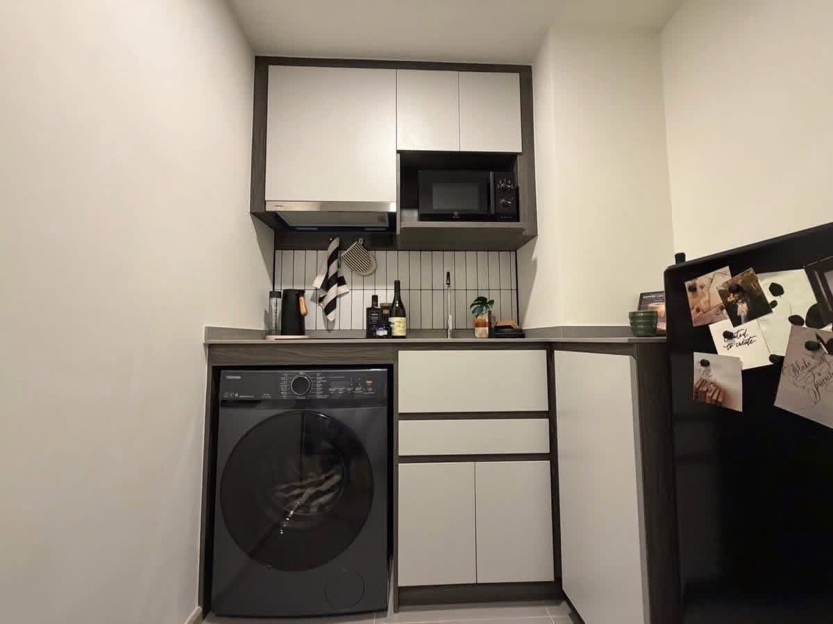 For RentCondoKasetsart, Ratchayothin : Big room 28.85 sq m, new, beautifully decorated, ready to move in ⭐For rent Chapter One More Kaset (Chapter One More Kaset)