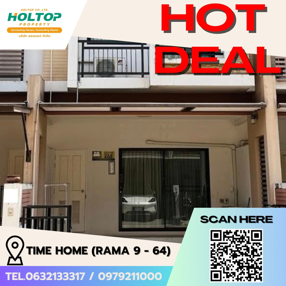 For RentTownhomePattanakan, Srinakarin : #E383 (original code S5018) 🎉 060469 House for rent at Time Home (Rama 9 - 64)