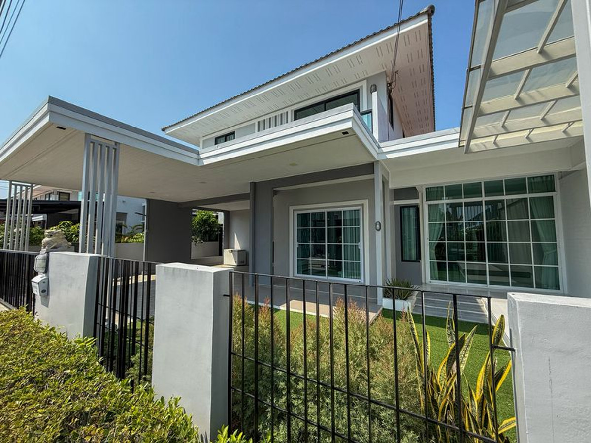 ขายบ้านพัทยา บางแสน ชลบุรี สัตหีบ : ขายบ้านมุมสวย! ศรีราชา บ้านเดี่ยว หมู่บ้านมณีรินทร์ปาร์ค บางพระ