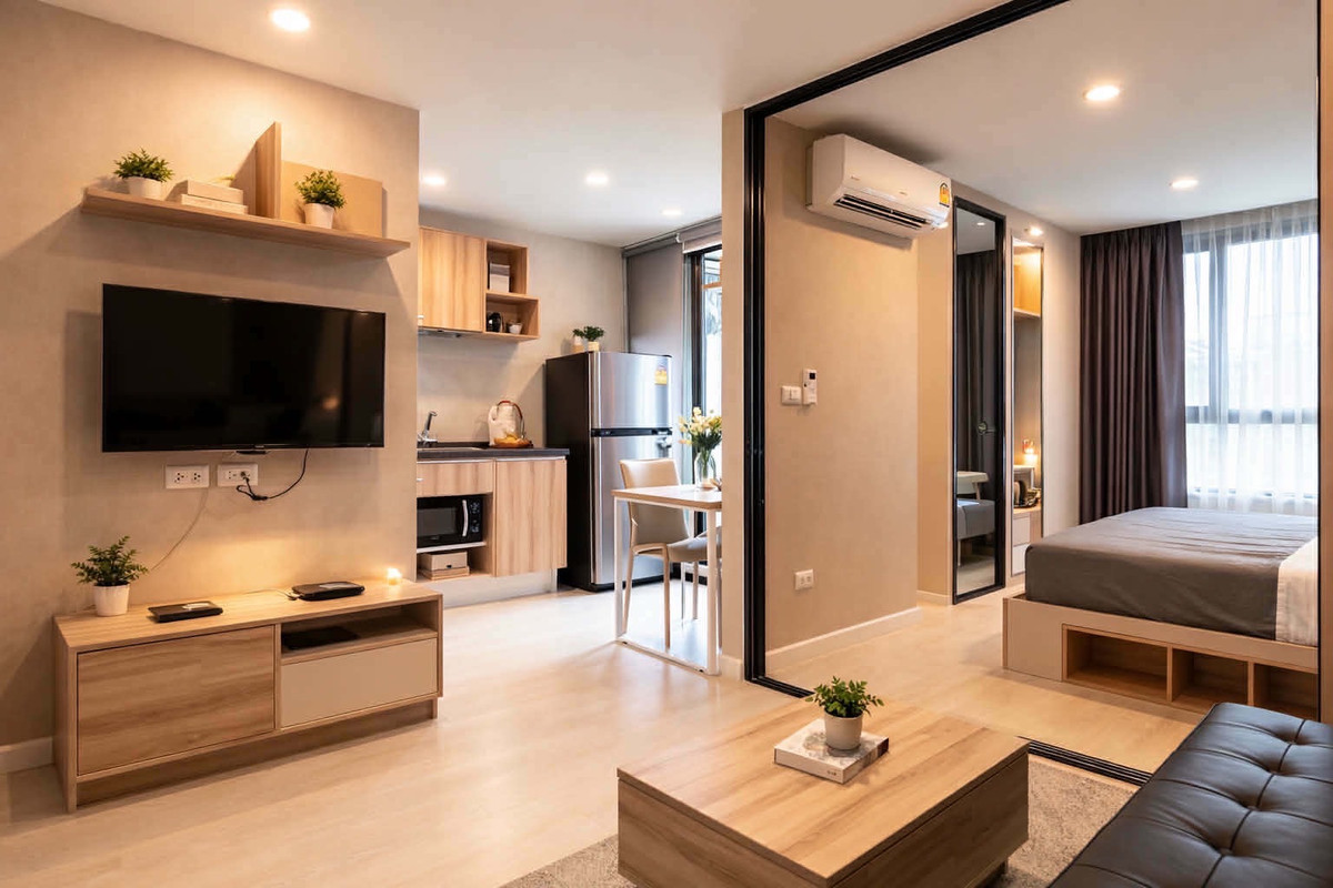 ขายคอนโดมีนบุรี-ร่มเกล้า : ขายเดอะคิวบ์พลัสมีนบุรี