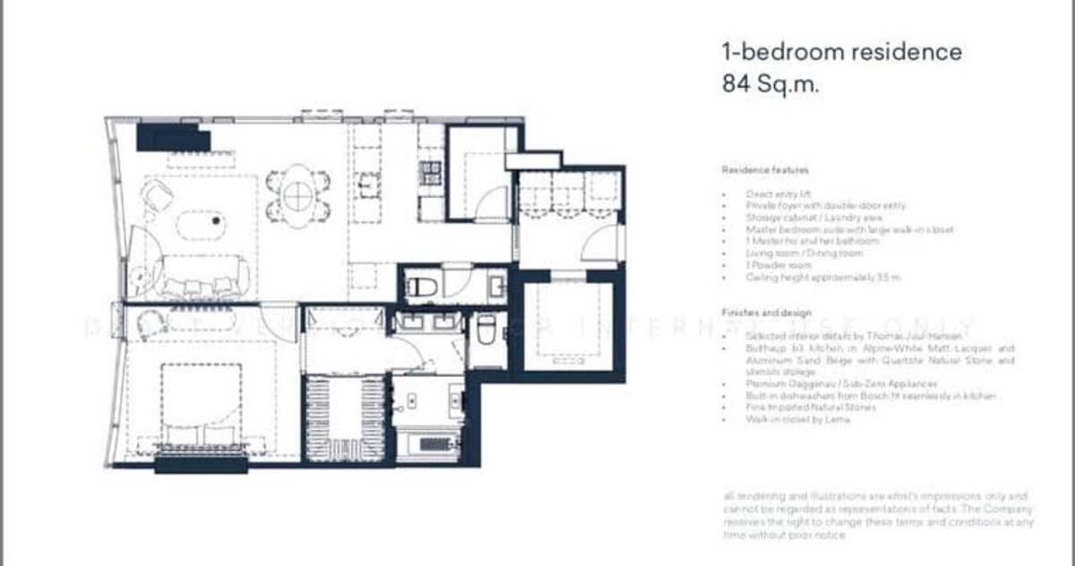 For SaleCondoWitthayu, Chidlom, Langsuan, Ploenchit : Scope Langsuan: 1bed 1bath + powder room 84.8 sqm. 45,500,000 Brand new Fully Furnished Am: 06561999198