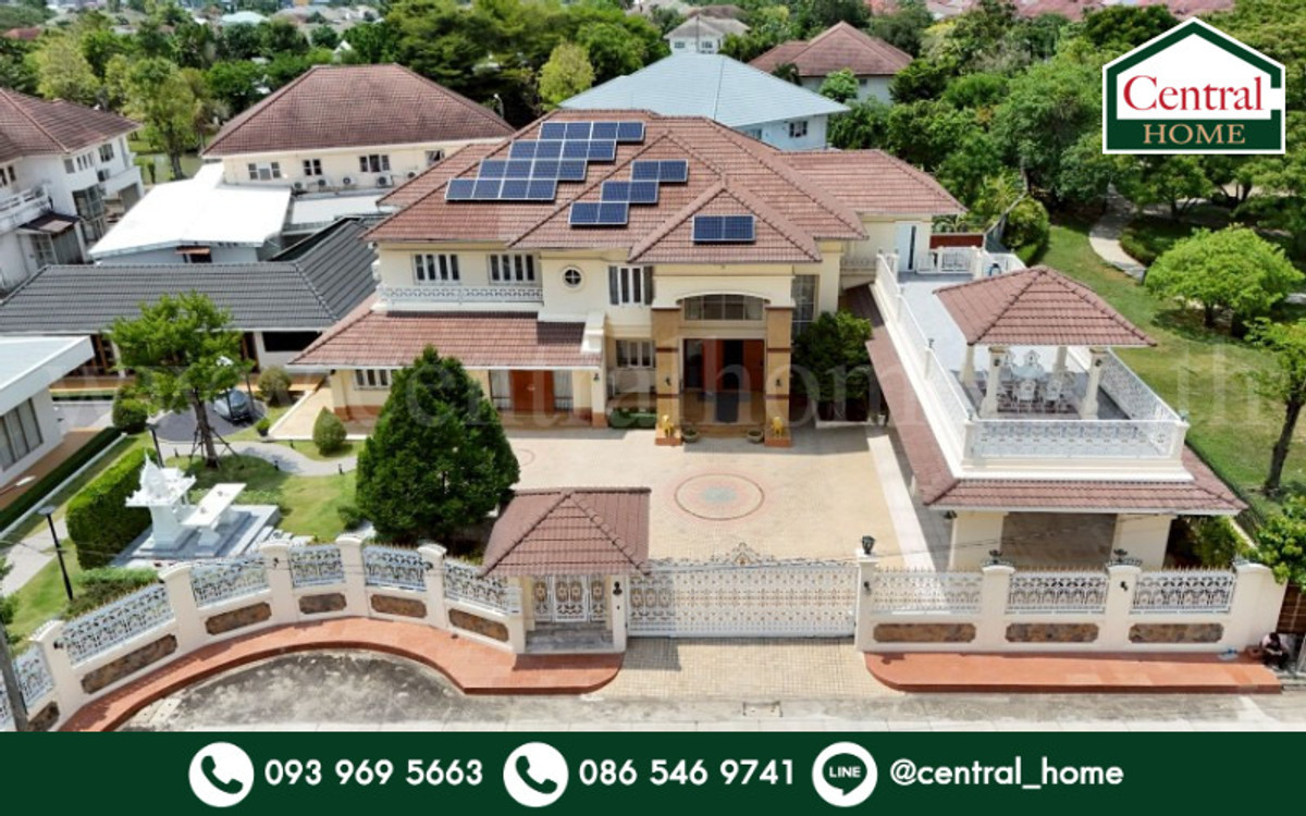 ขายบ้านรัตนาธิเบศร์ สนามบินน้ำ พระนั่งเกล้า : บ้านเดี่ยว 367 ตารางวา ลัดดารมย์ รัตนาธิเบศร์ แปลงริม หลังใหญ่ที่สุดในโครงการ