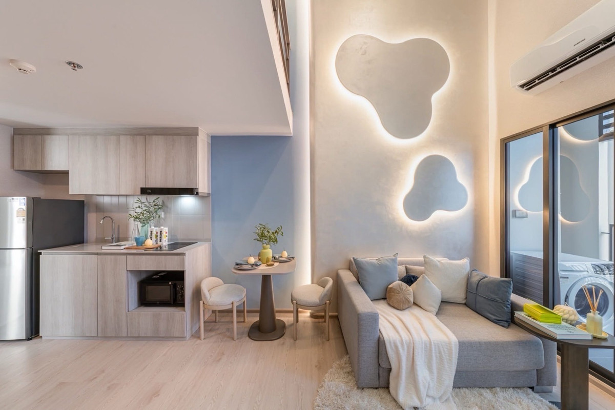 For SaleCondoKasetsart, Ratchayothin : 𝐂𝐎𝐁𝐄 Kaset-Sripatum, free down payment 𝐎 baht, light installments 𝟖,𝟗𝟎𝟎/month, new room, first hand, complete, ready to move in.