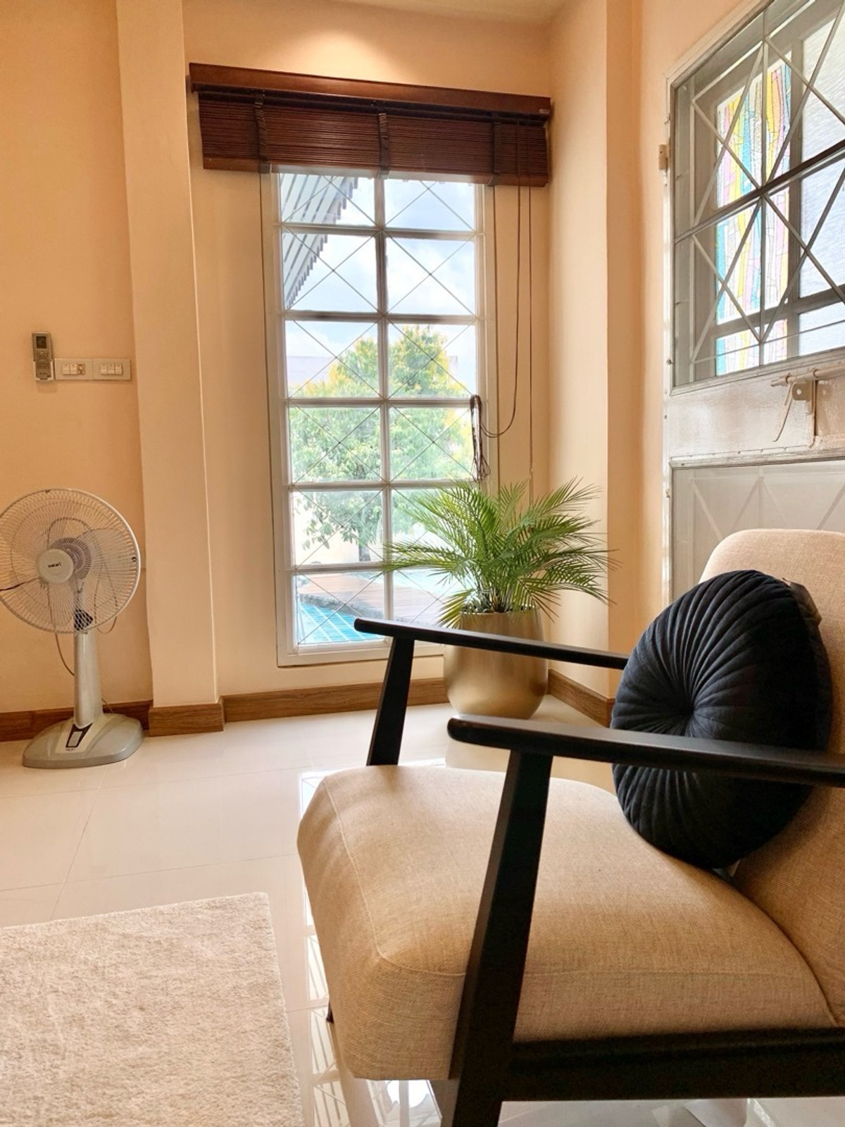 ให้เช่าบ้านพัฒนาการ ศรีนครินทร์ : RH034226 Detached house 3-beds for rent at Krung Thep Kritha area close to Airport Link Ban Thap Chang