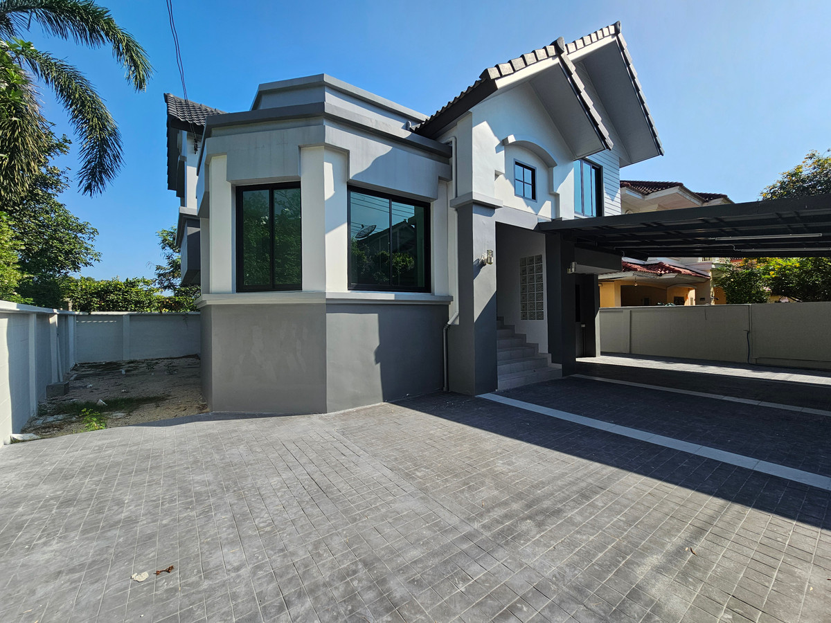 ขายบ้านพุทธมณฑล ศาลายา : ขาย!!! บ้านเดี่ยว 2 ชั้น พื้นที่ 62.3 ตร.วา @ หมู่บ้านสวนดอกไม้-ซ.บรมราชชนนี 105 เขตทวีวัฒนา, กรุงเทพฯ