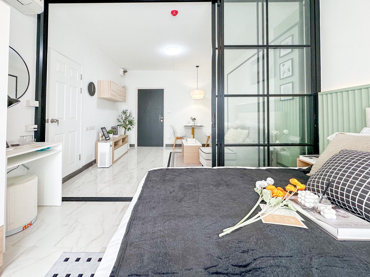 ขายคอนโดโชคชัย4 ลาดพร้าว71 : 🔥 The Tree ลาดพร้าว-วังหิน แต่งใหม่กริ๊บ✨ ชั้น 8 วิวโล่ง ลมดี อยู่แล้วรวย ตกแต่งเสร็จ 🧳 หิ้วกระเป๋ามาเลย