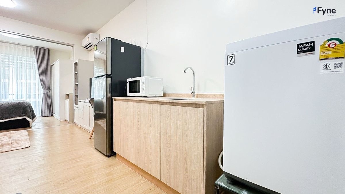 For SaleCondoOnnut, Udomsuk : ✨💦 Beautiful room, fully furnished, swimming pool view. In the Sukhumvit area, near 2 BTS lines, near the expressway, there is a shuttle service | Aspace ME Sukhumvit 77