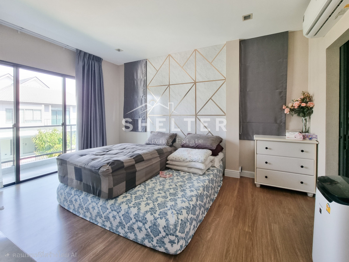 For SaleHouseSeri Thai, Ramkhamhaeng Nida : 2-story detached house, Seri Thai - Ramindra area, near Fashion Island.