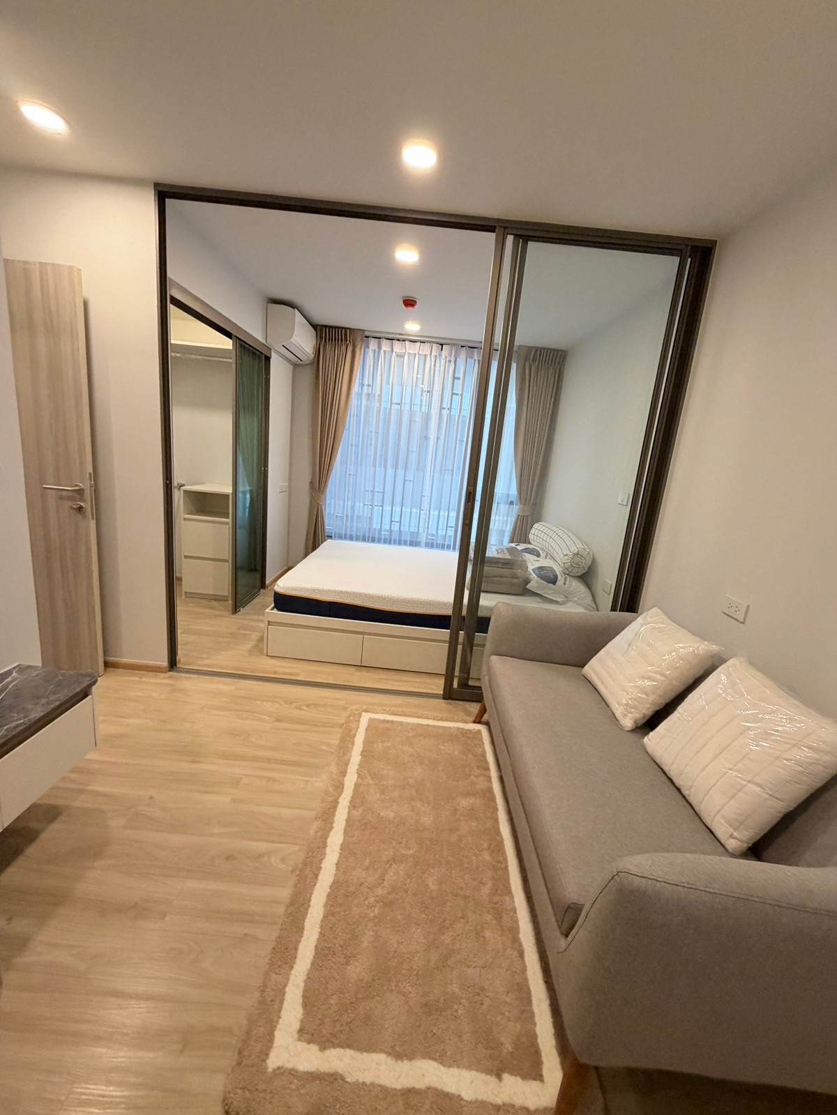 For RentCondoOnnut, Udomsuk : 🔥 New room! For rent directly from the project - move in now 🔥15,000 baht/month 🔥 Cheapest!