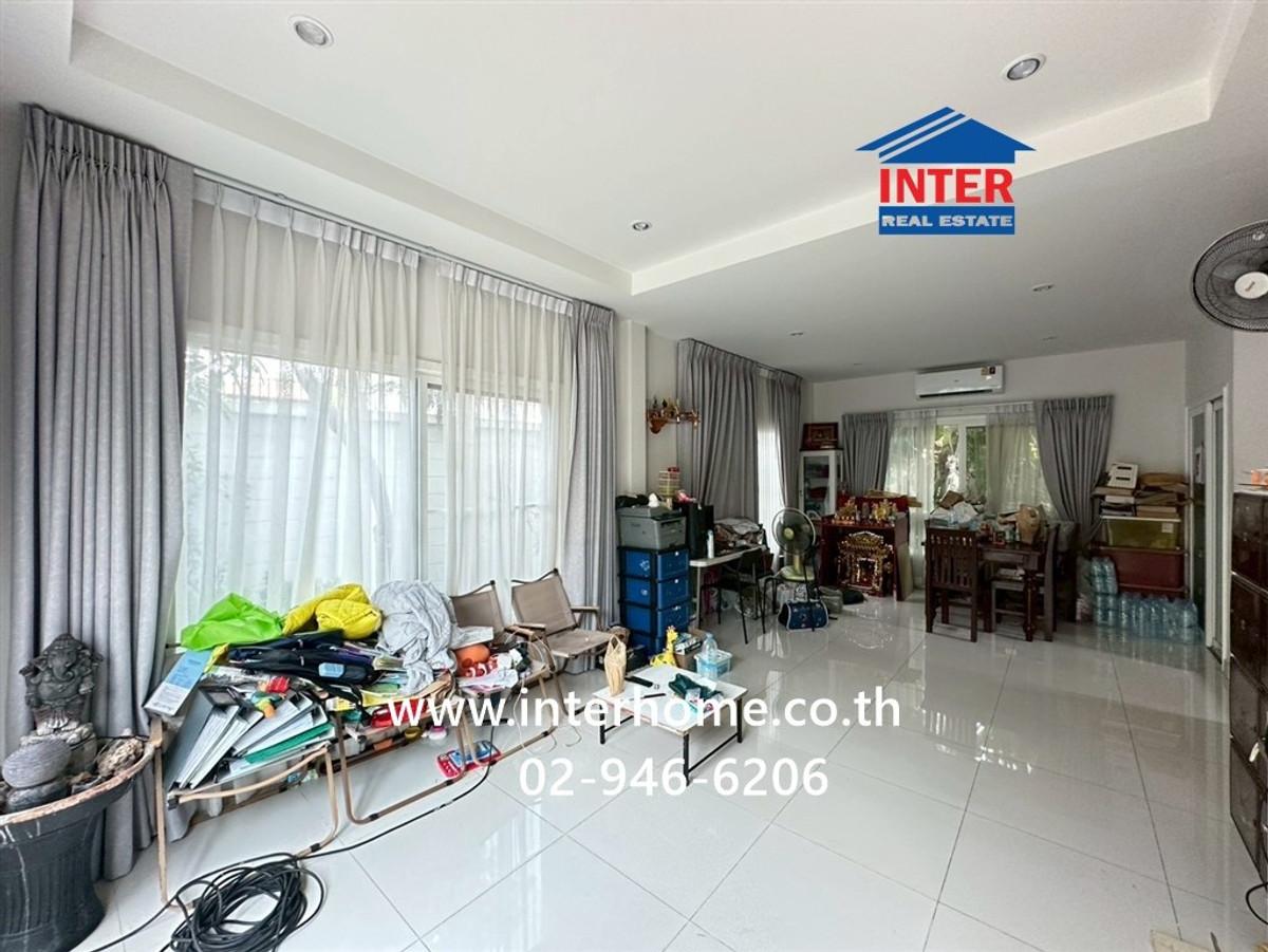 For SaleHouseSamut Prakan,Samrong : 2-story detached house, 55.1 sq m, Supalai Park Ville Village 1. Bangna-Theparak Near Chao Pho Kong Phet Shrine Soi Adul Sasanakarn Bangna-Trad Road, Theparak Road, Bang Phli, Samut Prakan