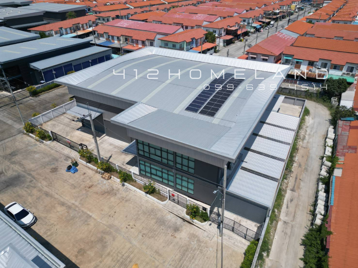 For RentWarehouseSamut Prakan,Samrong : Warehouse for rent, 873 sq m., 2-story office, area 1 rai, water and electricity ready, big cars can enter, easy to travel, Bang Bo, Samut Prakan.