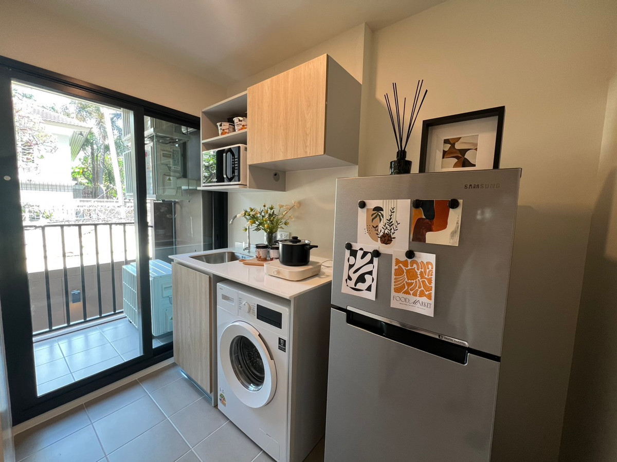 For RentCondoChaengwatana, Muangthong : New condo, new room, ready to move in, Vay Chinnakhet (Way Chinnakhet), fully furnished, near Dhurakij Pundit University (DPU).