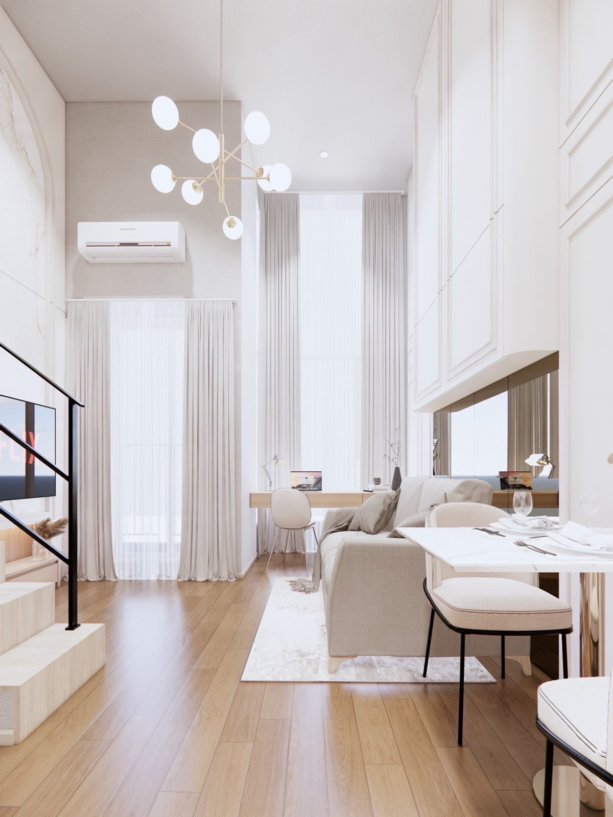 ให้เช่าคอนโดสุขุมวิท อโศก ทองหล่อ : [For Rent] Culture Thonglor | High Ceiling Duplex-Style Studio ✨ Fully Furnished