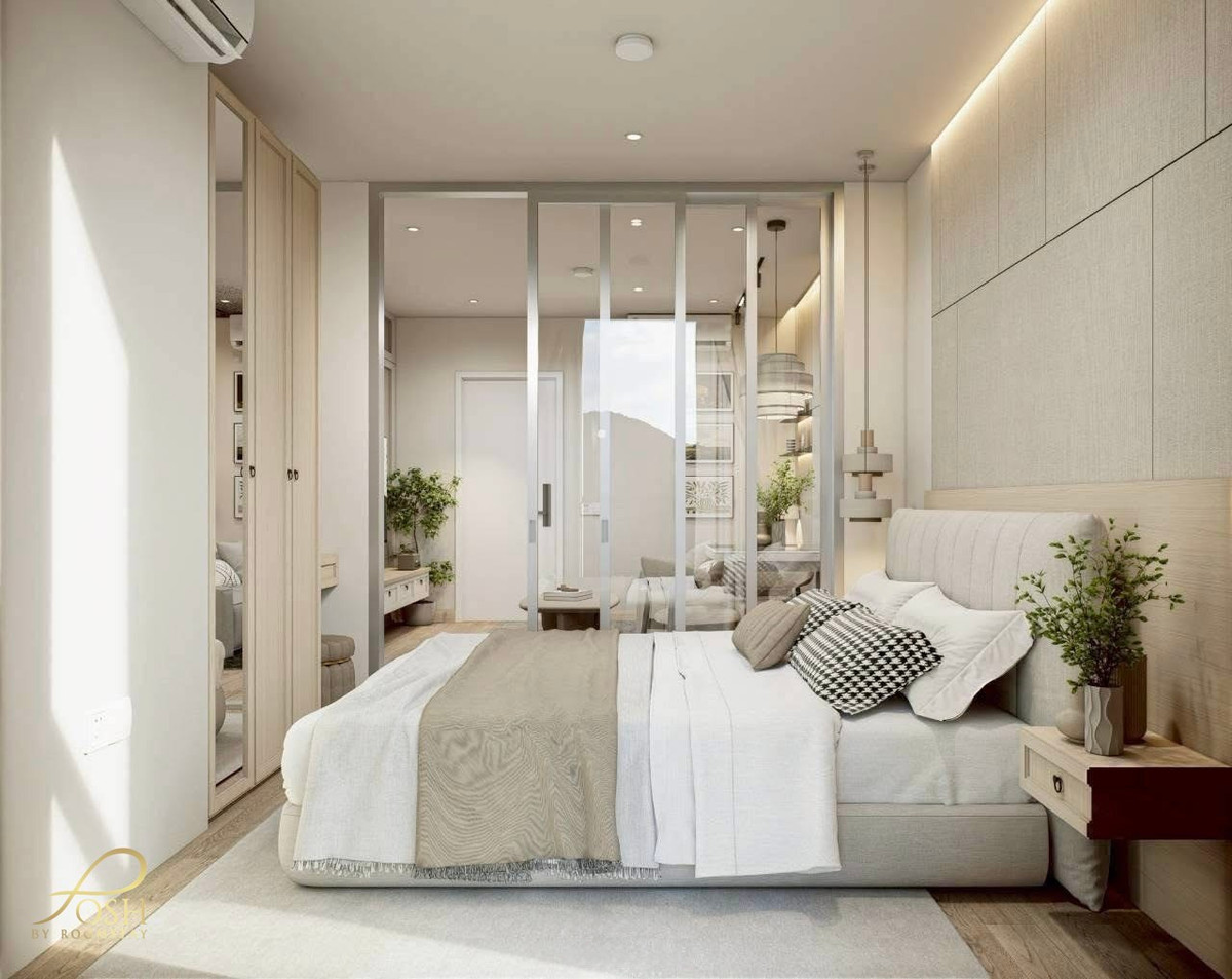 For SaleCondoPhuket : The Base Height Condo by Sansiri – Samkong, near Bangkok Hospital Newly renovated in Japandi style.