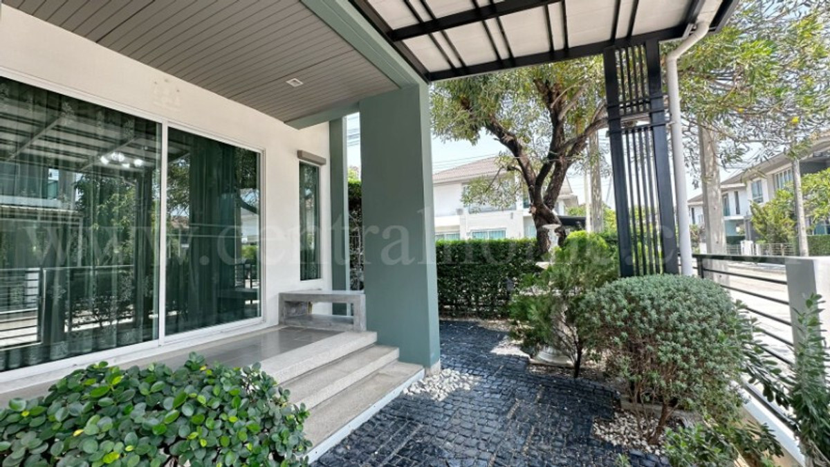 ขายบ้านปทุมธานี รังสิต ธรรมศาสตร์ : บ้านเดี่ยว ฮาบิเทีย บอนด์ ราชพฤกษ์ หลังมุม ต่อเติมครบ พร้อมอยู่