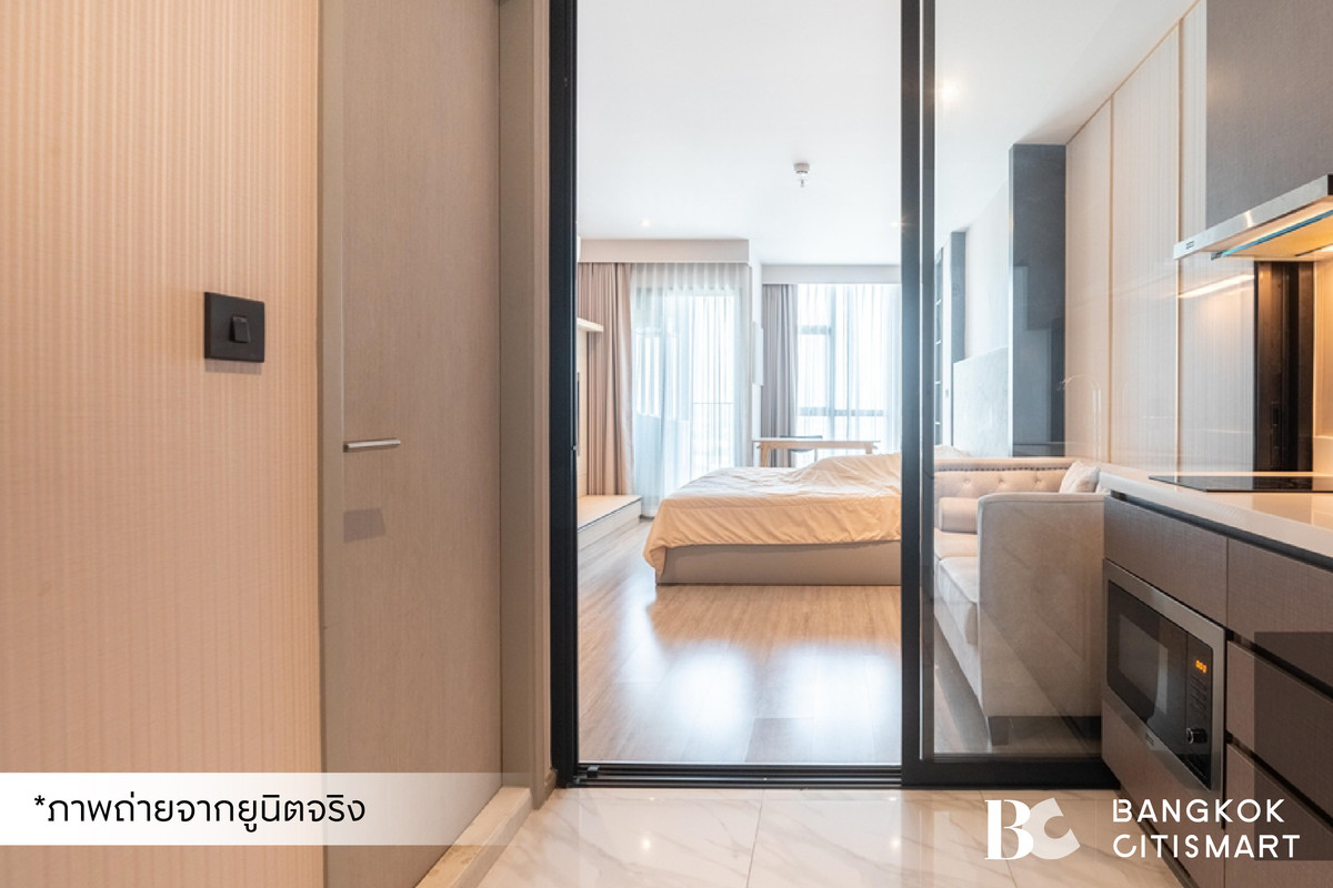 ให้เช่าคอนโดสุขุมวิท อโศก ทองหล่อ : 🔥 พร้อมเข้าอยู่ RHYTHM Ekkamai (Studio 31 sq.m.) ห้องทิศใต้ ชั้นสูงไม่มีตึกบัง สนใจ : 095-370-1451 (Kate)